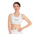 Pilates Body Graphic Slogan -  Medium Support Sports Bra