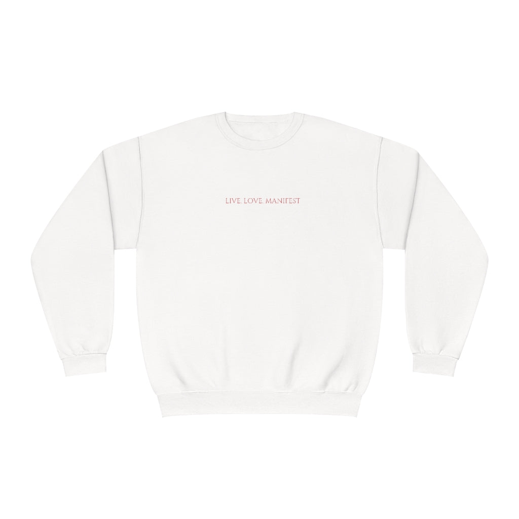 NuBlend® Crewneck Sweatshirt - LIVE LOVE MANIFEST