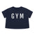 Women's Flowy Cropped GYM Tee