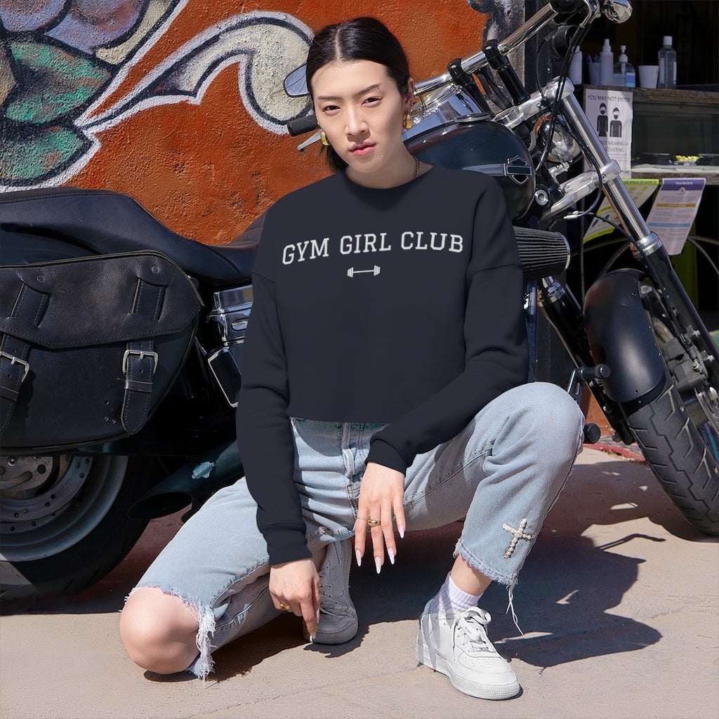 Women's Cropped Sweatshirt - GYM GIRL CLUB