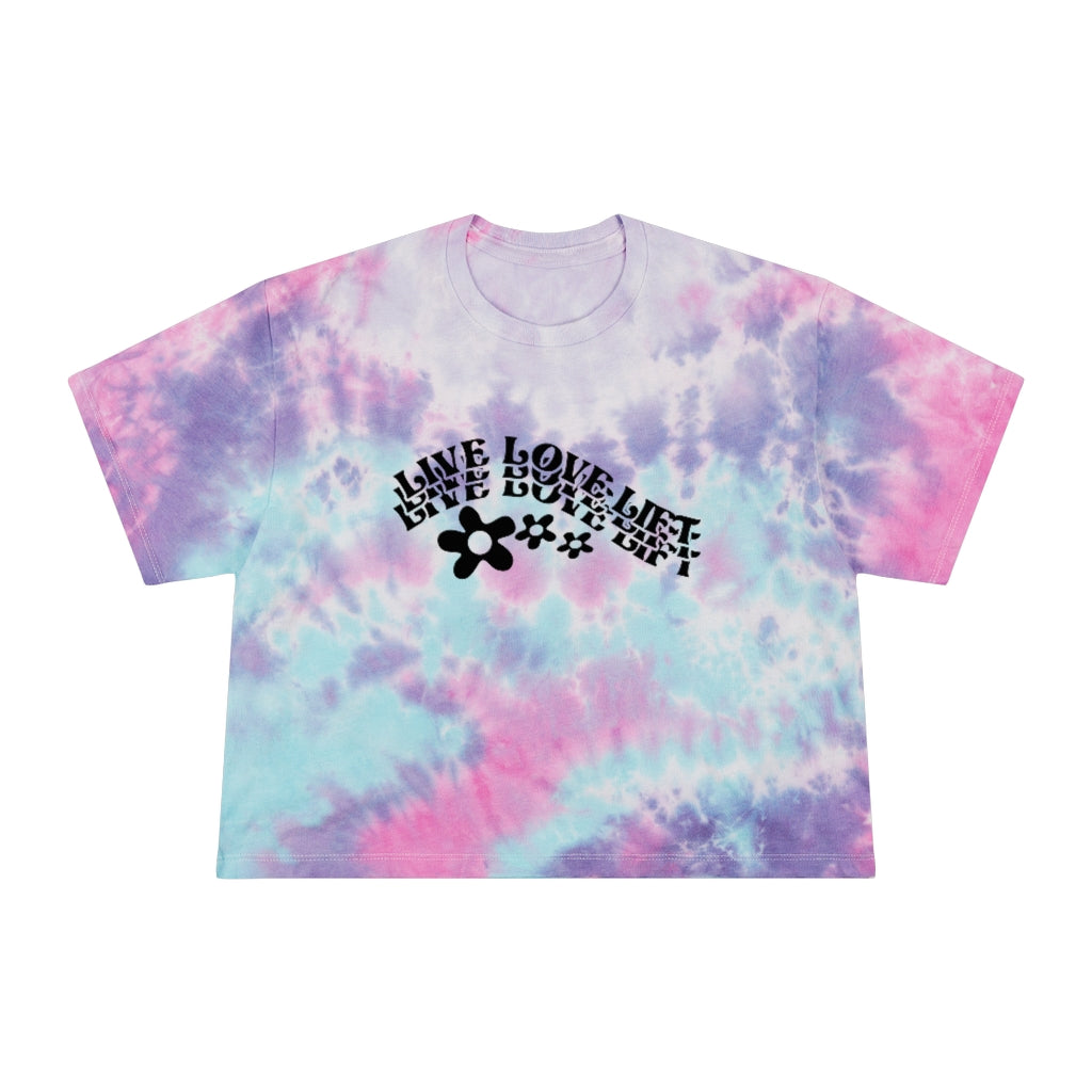 Women's Tie-Dye Crop Tee - Live Love Lift