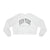 Women's Cropped Fleece Pullover - New York Graphic