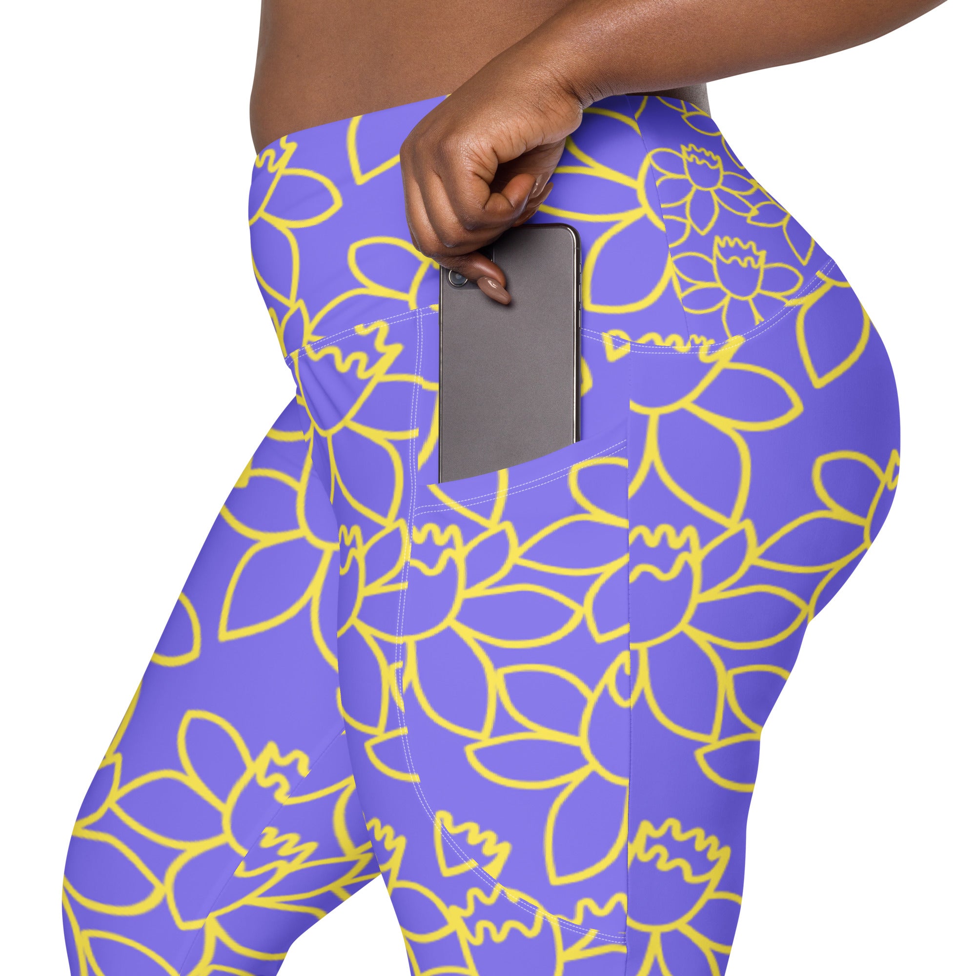 Crossover leggings with pockets -  Talia