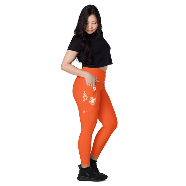 Crossover leggings with pockets - Renata - FLOW FITTED
