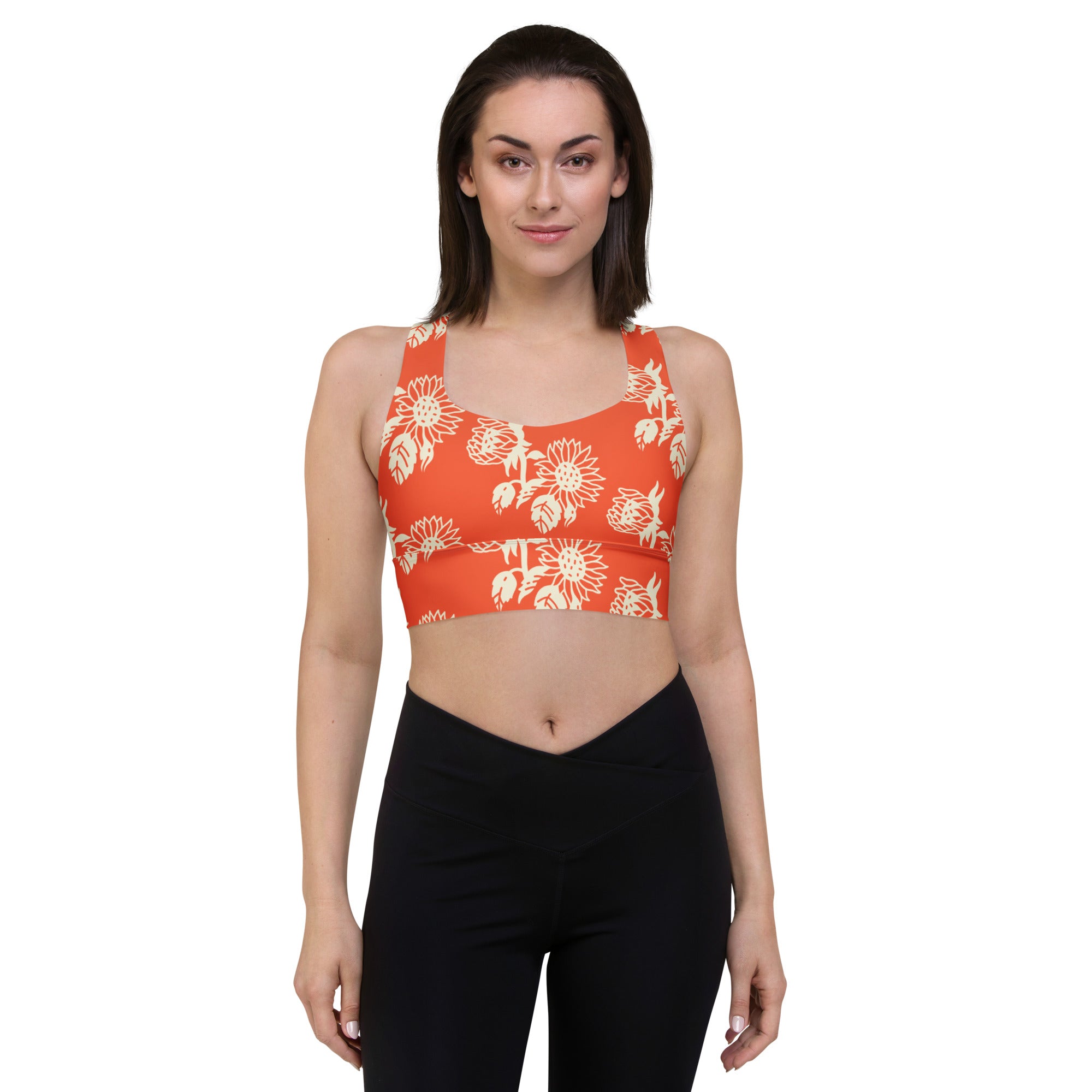 Longline sports bra - Bloom Collection