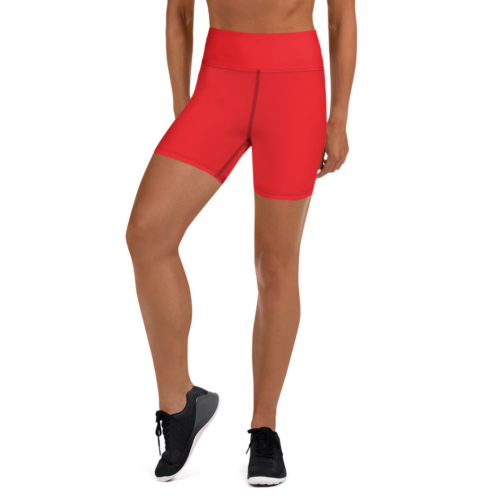 Laura's Rose Red Yoga Shorts